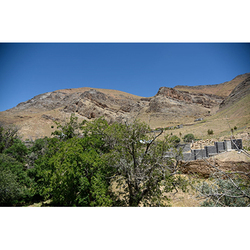 View of the terrain of the mausoleum of Imām Shāh Gharib Mirza